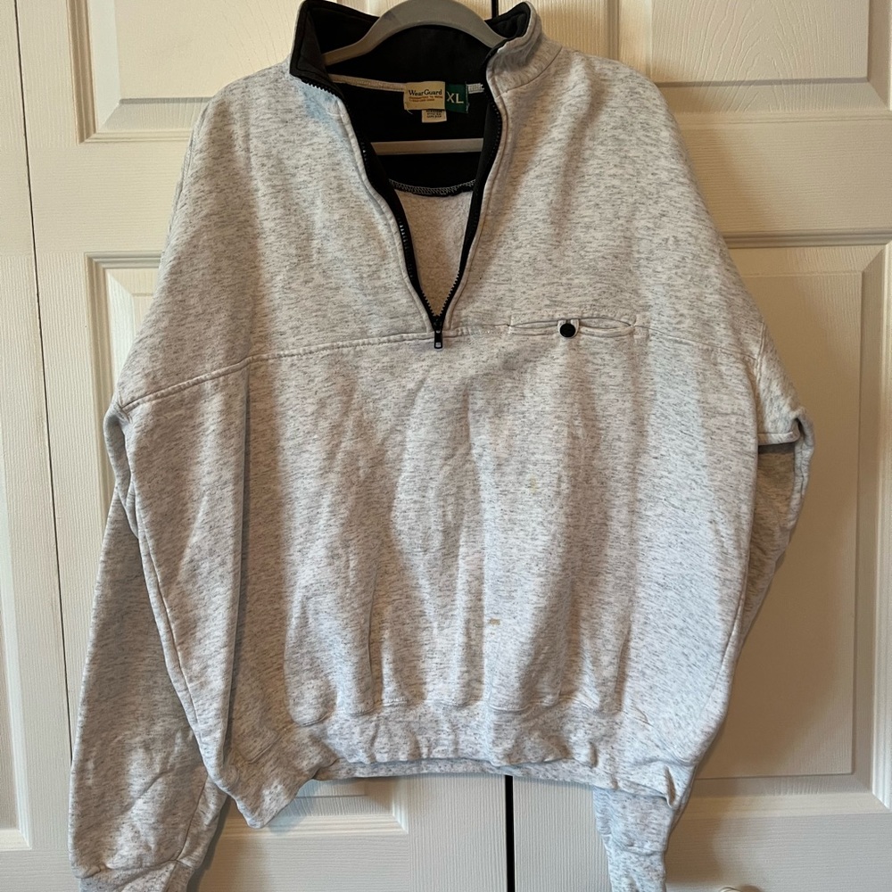 White turtleneck bulky sweater